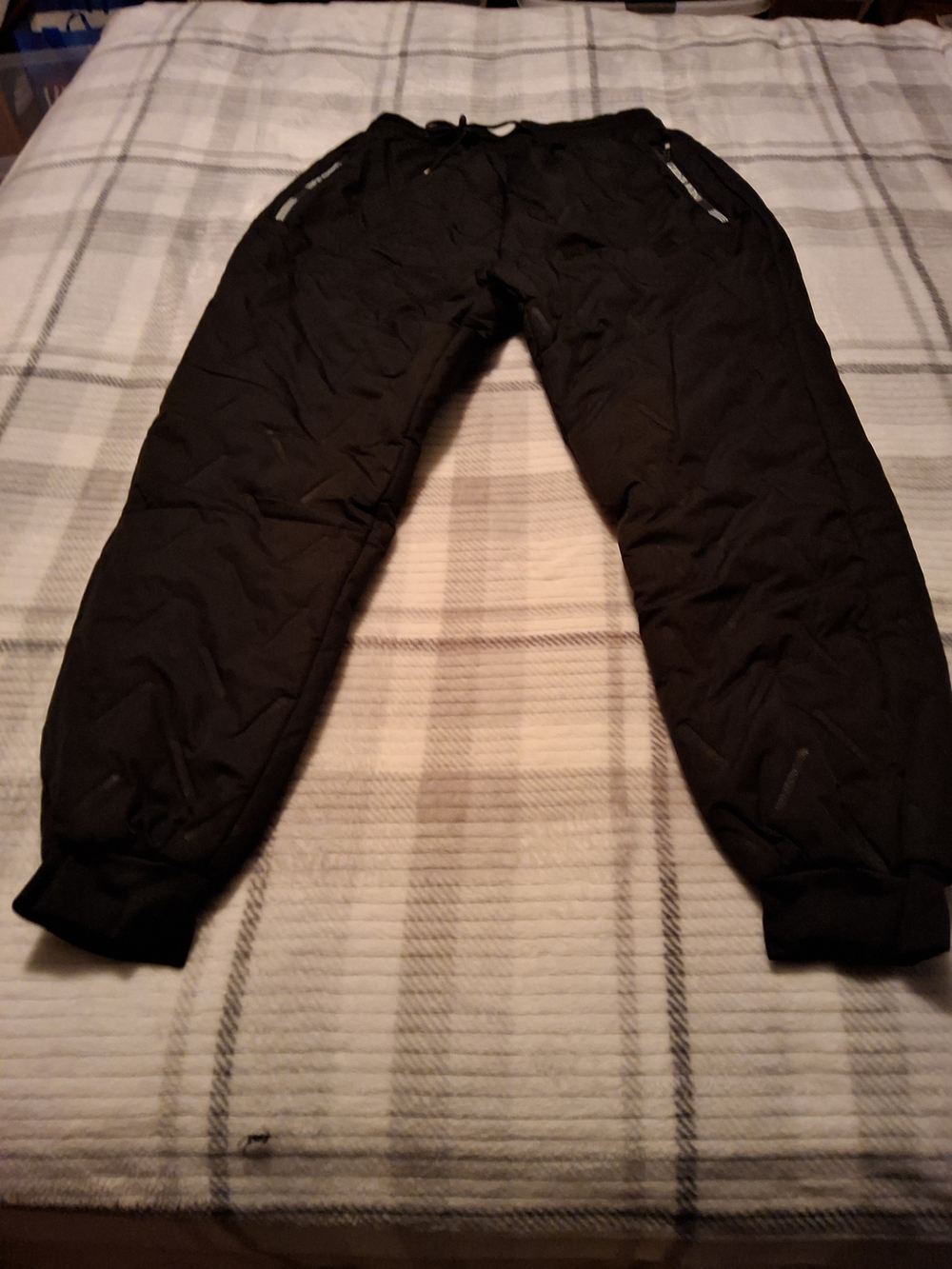 Men's Black Insulated Jogger Sweatpants
